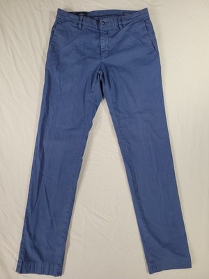 Masons Ems Pants Mens 46 Blue Preppy Chino Mid Rise 30x33.5