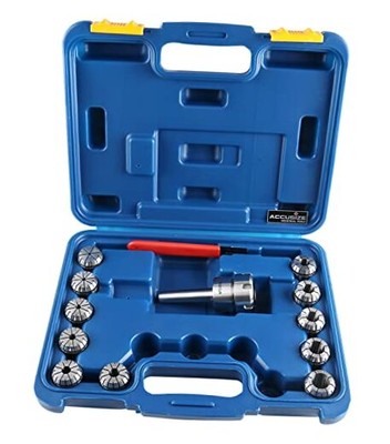  Mt2 Shank Er32 Chuck with 11Pc Collets Kit, 1/8'' - 3/4'' by 16Th, ER32 MT2