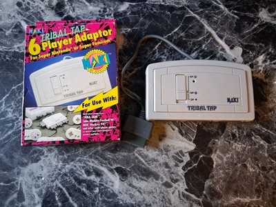SNES Super Nintendo Naki Tek Tribal Tap 5 Multi Player Adapter W/ Box