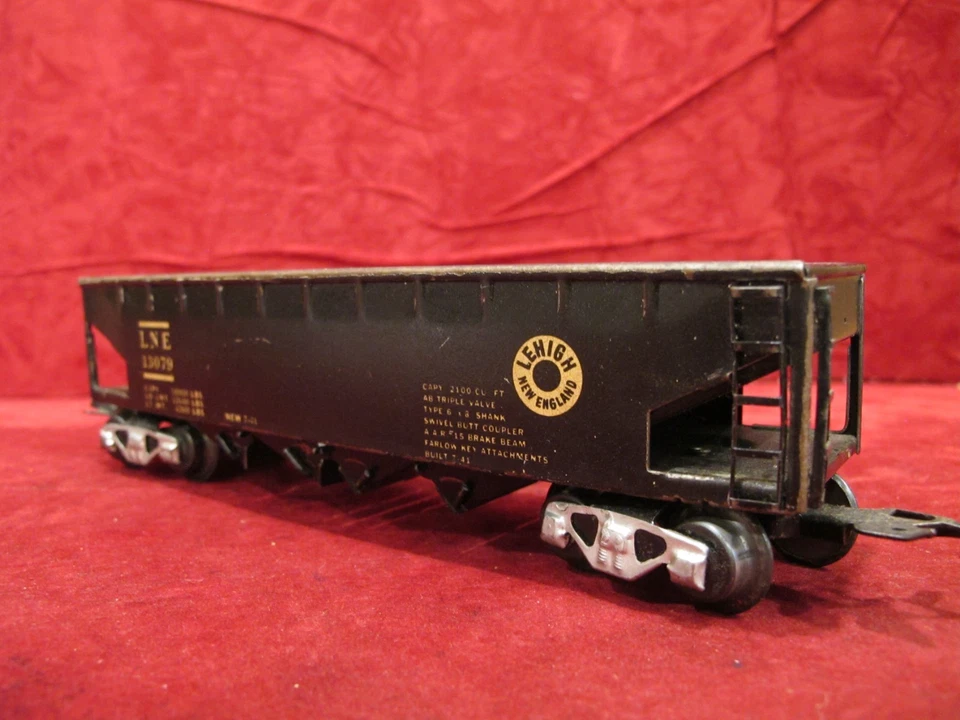 Marx 13079 LNE Hopper Car Black Litho Scale Series O gauge - Image 3 of 4