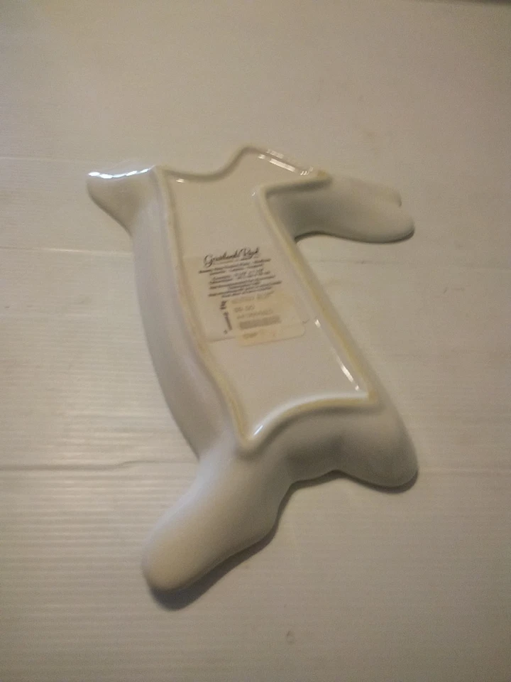 复活节兔子饰品盘珠宝盘白色粉红色花卉草原路 — 第 3/4 张图片