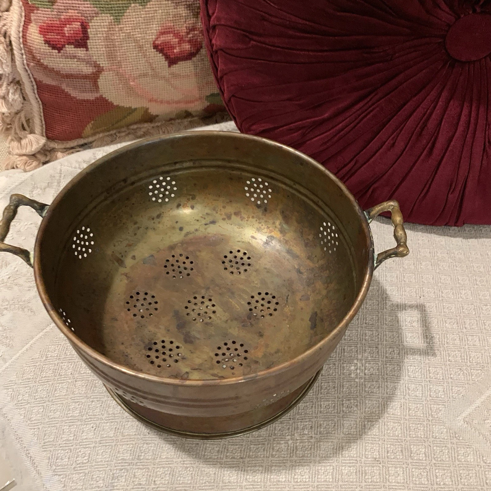 Vintage Copper Colander With Brass Handles~9 x 5
Opens in a new window or tab