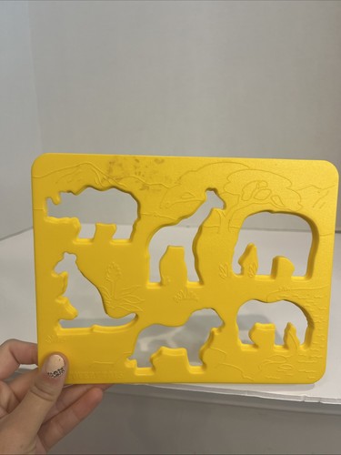 Vintage Place and Trace Puzzle Stencil Set Discovery Toys Complete - Picture 11 of 11