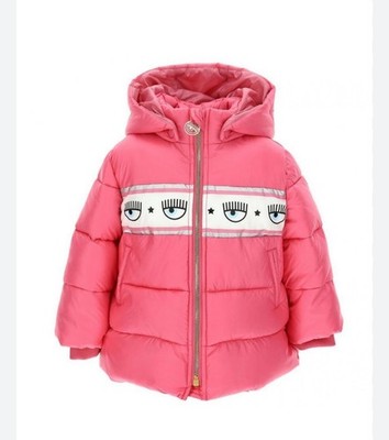 CHIARA FERRAGNI KINDER LOGO WATTIERTER MANTEL MIT KAPUZE 50 % RABATT £65 KOSTENLOSE LIEFERUNG
