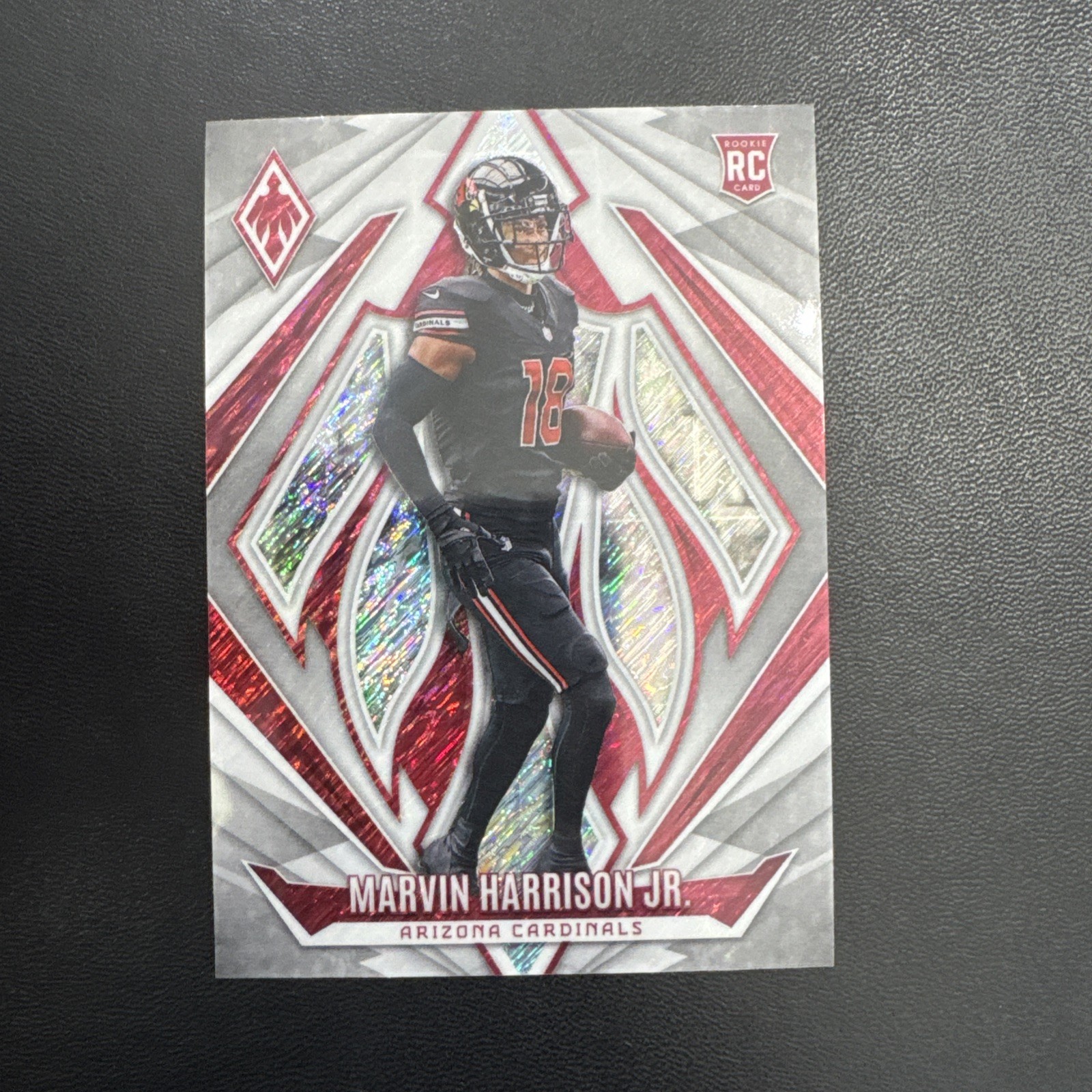 2024 phoenix football marvin harrison jr #226 white shimmer ssp rc