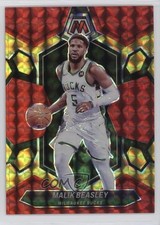 2023 Panini Mosaic Choice Red & Yellow Fusion Prizm 17/75 Malik Beasley #40 0nr3