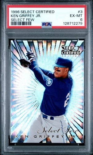 1996 Select Certified Ken Griffey Jr. Mariners Select Few SSP PSA 6 EX-MT POP 4!
