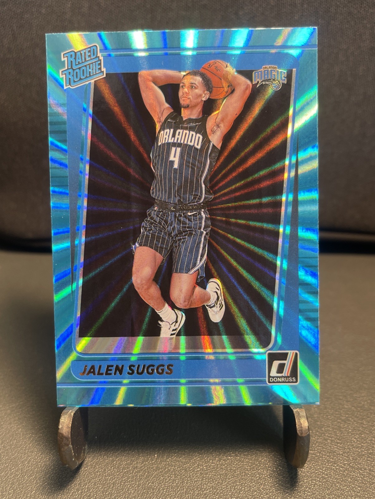 2021-22 Panini Donruss - Rated Rookie Jalen Suggs #229 Holo Teal Laser (RC)