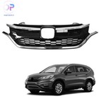 LABLT Front Upper Lower Bumper Grille Gloss Black For 2015 2016 Honda CRV CR-V