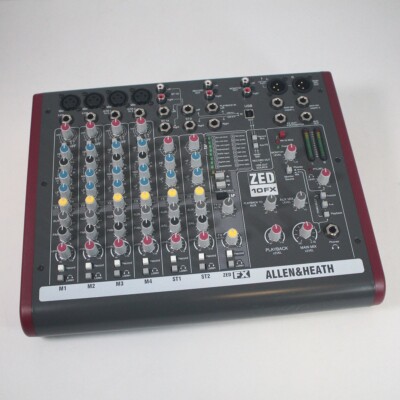 Allen & Heath ZED-10FX Multipurpose Analog Mixer Good