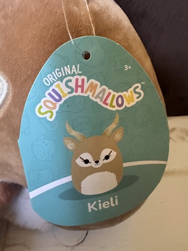 Squishmallows Kieli The Antelope 8" Squish Stuffed Plush Pillow Kellytoy NWT - 第 2/3 張圖片