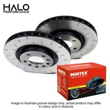 Scirocco 2.0 R Front Grooved Brake Discs And Pads