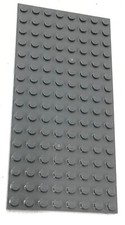 LEGO DARK BLUISH GREY 8 X 16 STUD 2.5 X 5 INCH BASEPLATE PIECE