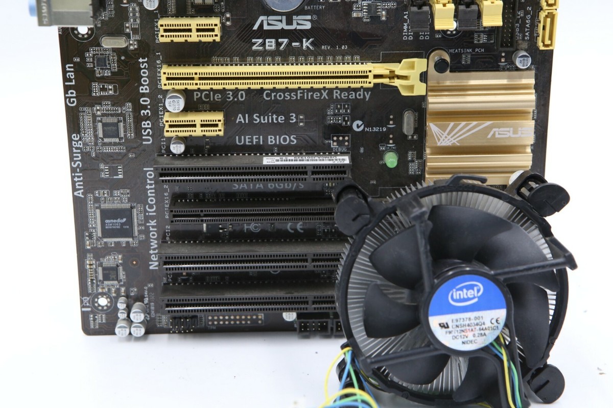ASUS Z87-K LGA 1150 Intel Z87 ATX Motherboard + Intel i5 4690 3.5