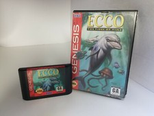 ECCO THE TIDES OF TIME Sega Genesis CART+CASE (NO MANUAL) NTSC US/Can T33