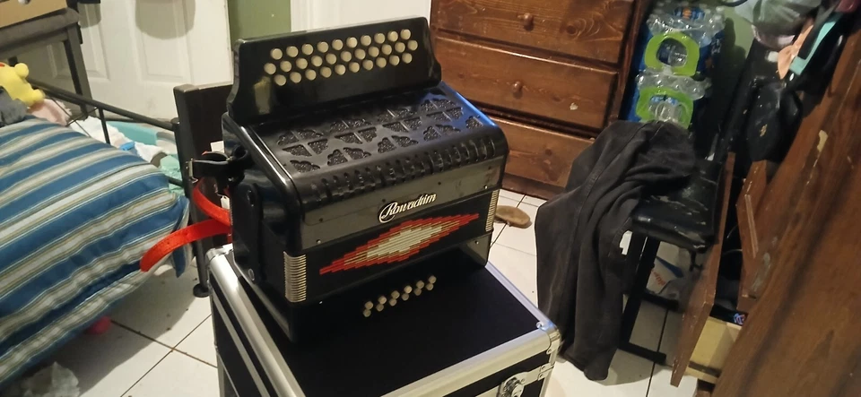 Acordeón FBE 31 Teclas 31 Botones Acordeón De FA Color Negro Alta Calidad Foto 3 de 4