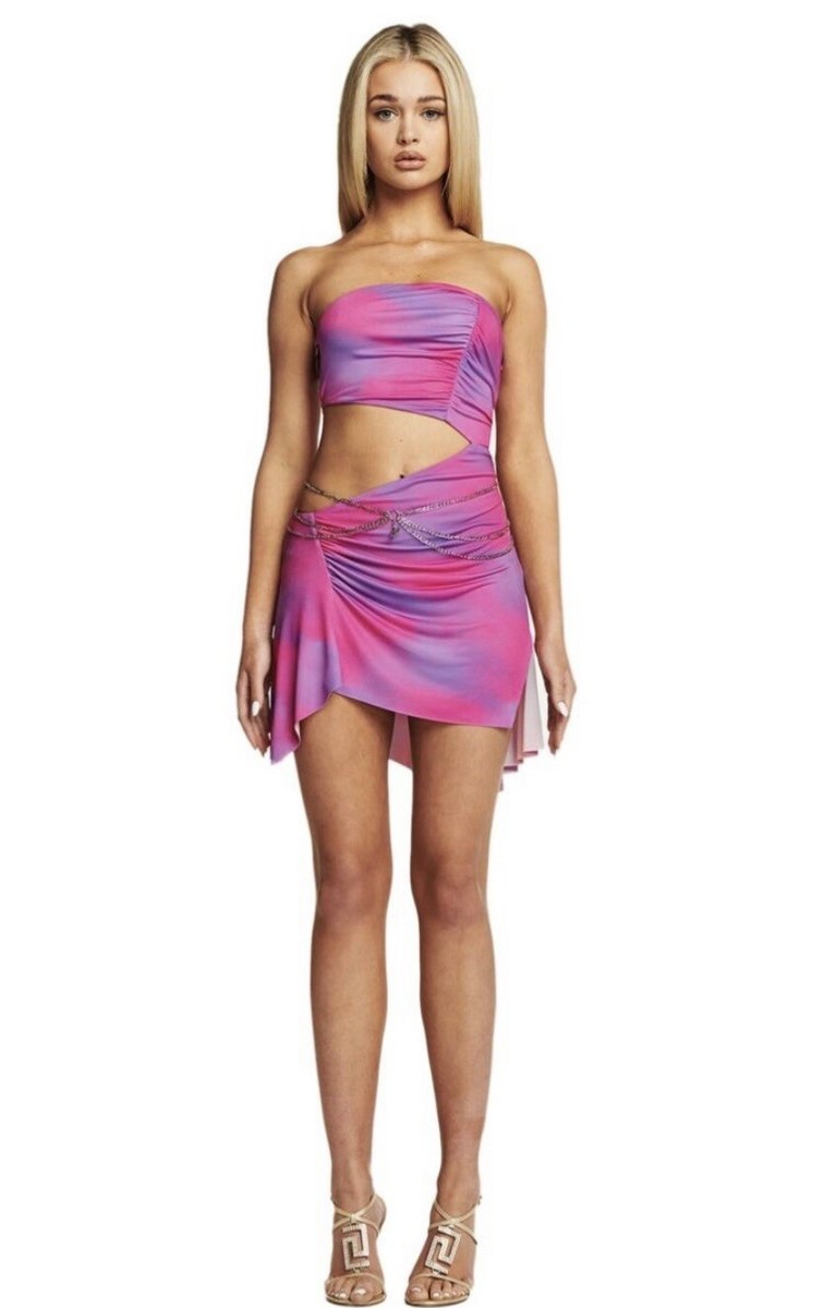 i am gia pink and purple dress I.AM.GIA Gianna Cami Pink Purple Ombr Dress