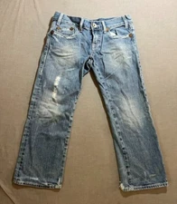 Vigoss Tex-Mex Southwest Jeans Womens 29 Blue Denim Straight Button 29X23.