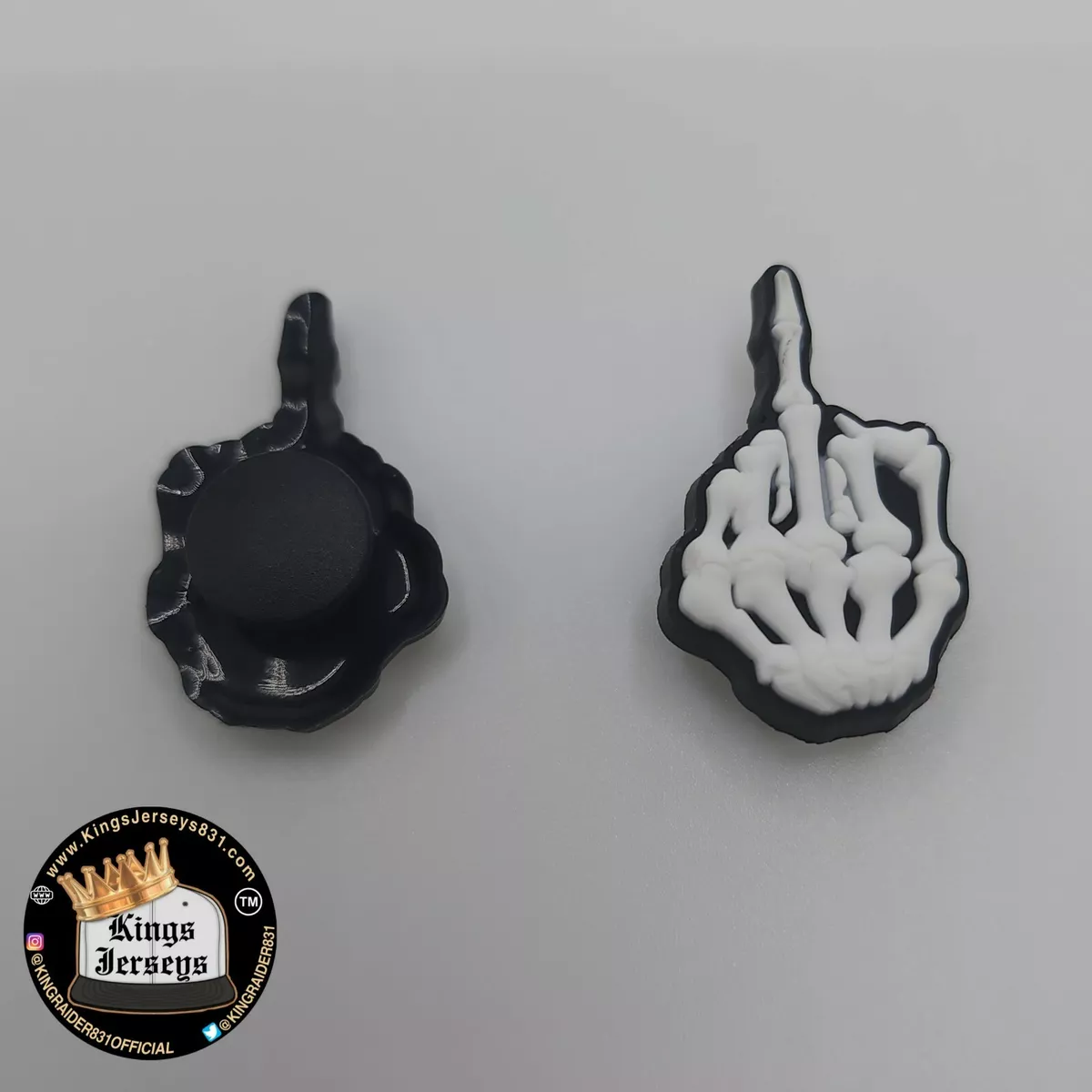 Middle finger croc charm 2025
