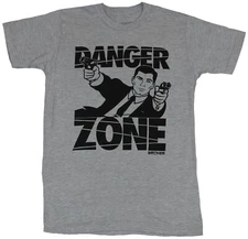 Archer Adult New T-Shirt - Danger Zone Diving Archer In Words Pic