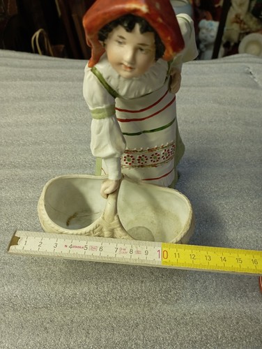 Vecchia Statuina In Biscuit - Foto 10 di 10