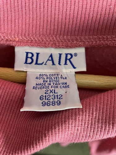 Pink Side Button Collar Blair Vintage Pull Over Sweater Jumper - Picture 5 of 5