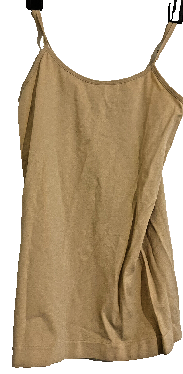 Mopas Stretchy Adjustable Tank Top Camisole Activewear Shapewear in Beige NWT