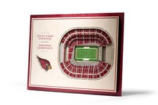 3D Stadium View | Wall Art | Wood | 5 Layer | NFL | Choose Your Team