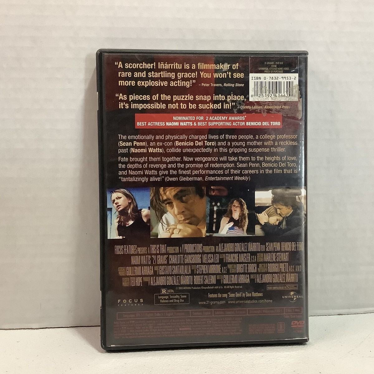 21 Grams DVD, MULTIPLES SHIP/FREE! | eBay