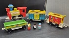 Fisher Price Little People Circus Train Set #991 w/ Ringmaster Clown Vtg 1973