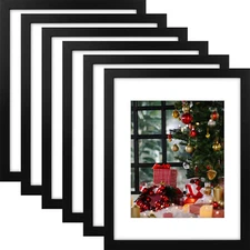 6x8 9x12 11x14 Composite Wood Gallery Photo Frame Plexiglass Picture Frames Set