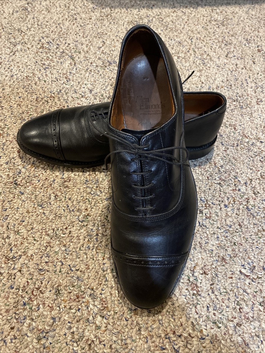 Allen Edmonds Black Oxford Shoes 5th Avenue 10D excellent Fifth Avenue Cap-toe Oxford Dress Shoe with Dainite Sole  main image 3