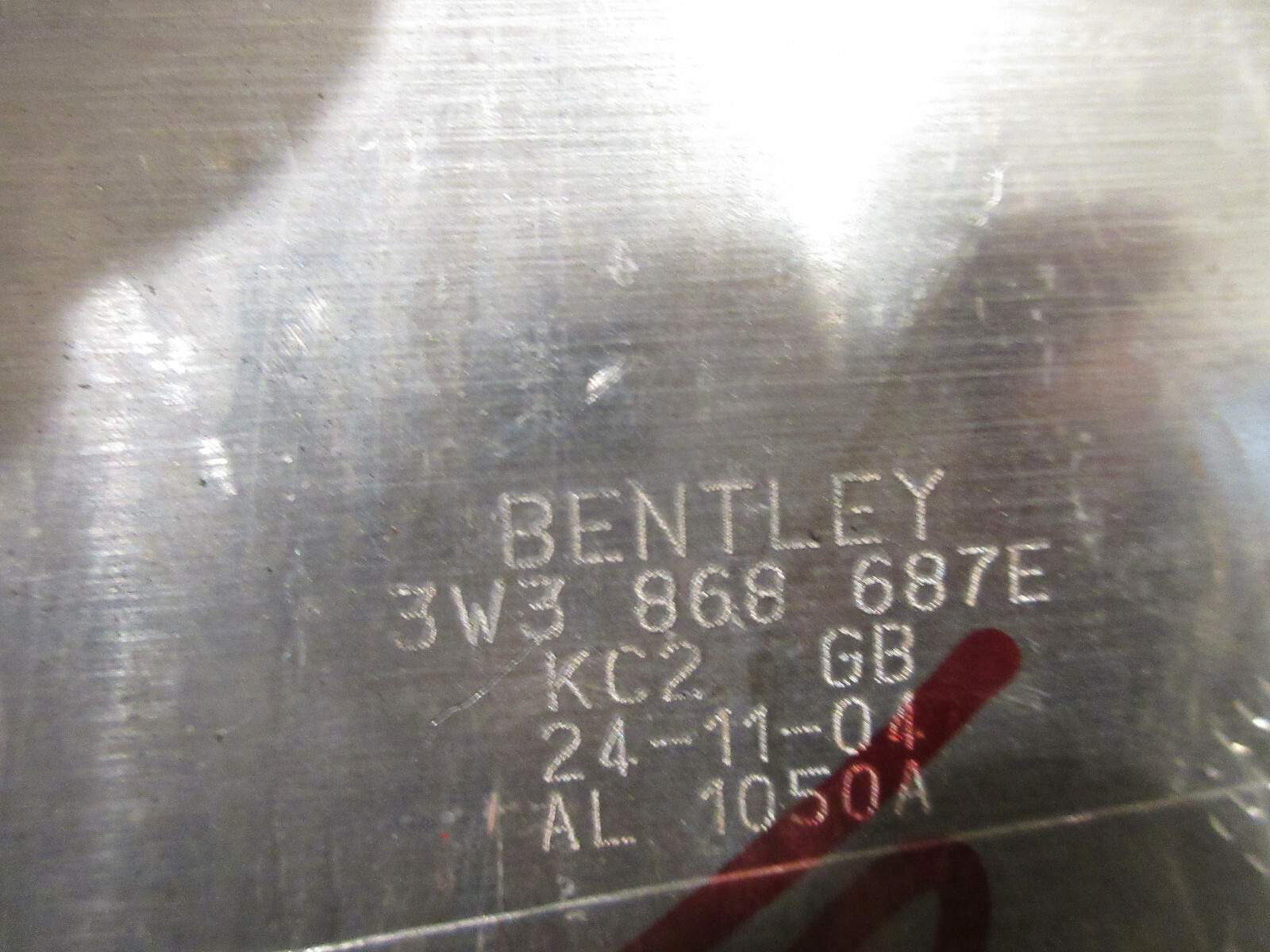 Bentley Continental GT 2005 LH Rear Quarter Wood Trim Panel P/N 3W3868687E