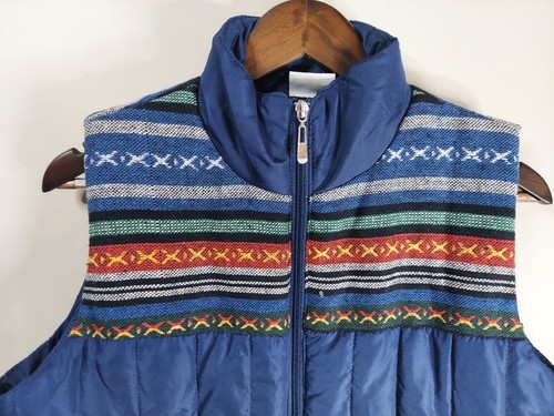 Vintage Mountain Lake Best Women's 80s 90s Blue Puffer Size Large - Picture 2 of 9