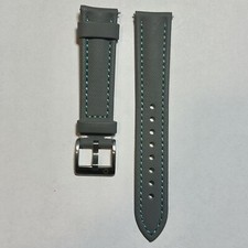 GRAY/GREY High Quality Real Sailcloth Waterproof Watch Strap AQUA Stitch