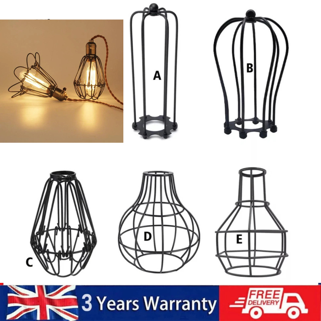 Light Shade Vintage Wire Light Bulb Cage Vintage Cage Metal