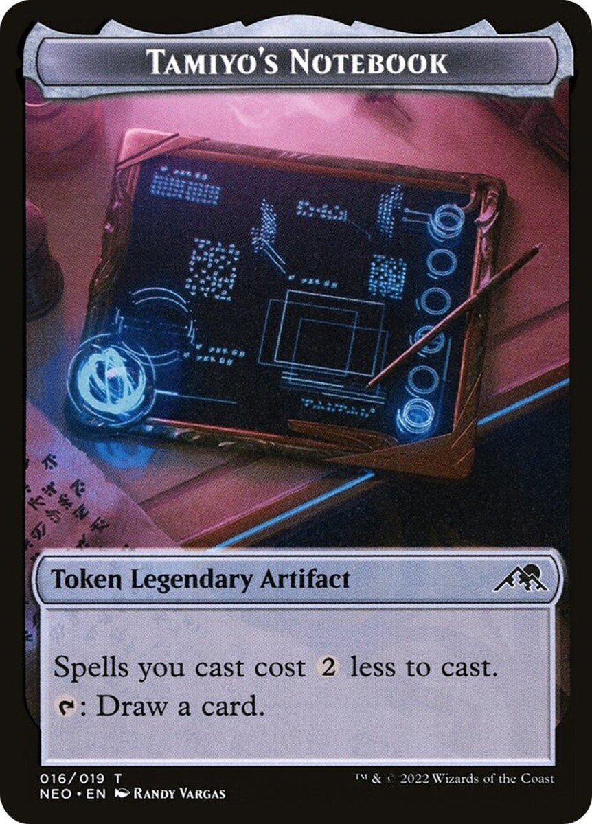New FOIL MTG Tamiyo Compleated Sage Borderless & Token Notebook