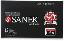 SANEK Neck Strips 720 Soft Absorbent Hair Removal Agent 12 Packs of 60