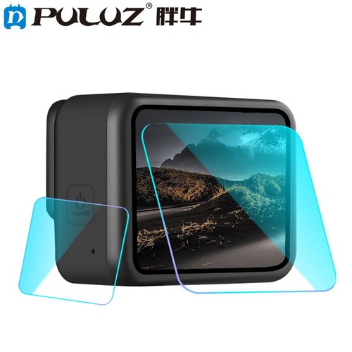 Lente negra PULUZ para GoPro HERO 8 + Protector de pantalla LCD película de vidrio templado - Imagen 1 de 9