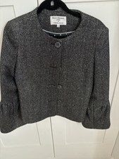 Helene Berman For Trilogy Silver Jacket Evening Size Small 10