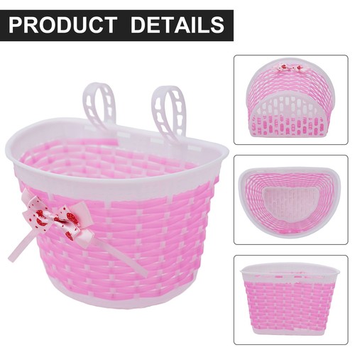 Bike Basket Front Bicycle Plastic Storage Basket For Kids/Children Accessories - Picture 8 of 16