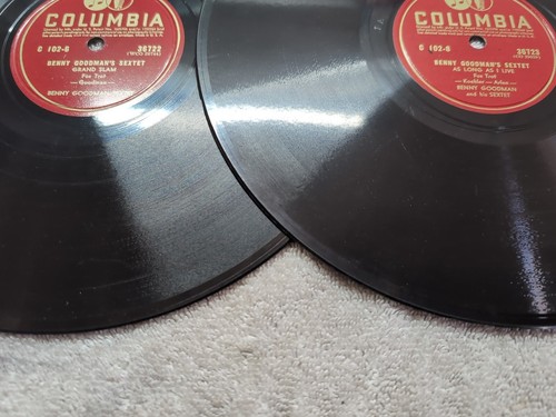78 RPM BOX SET Benny Goodman Sextet 4 Records Columbia C-102 - Imagen 11 de 13