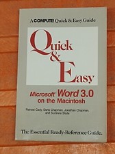 Quick  Easy Microsoft Word 3.0 for Macintosh