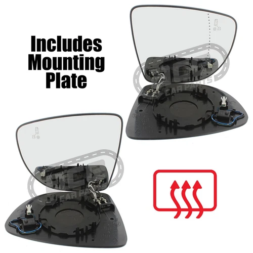 Fits Nissan Micra K14 2017-2023 Wing Mirror Glass LED Blind Spot Indicator Pair