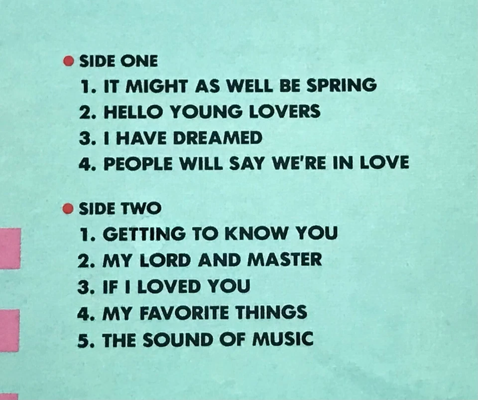 HELEN MERRILL: Rodgers & Hammerstein Album (Vinyl LP Record Sealed) - Image 2 of 3