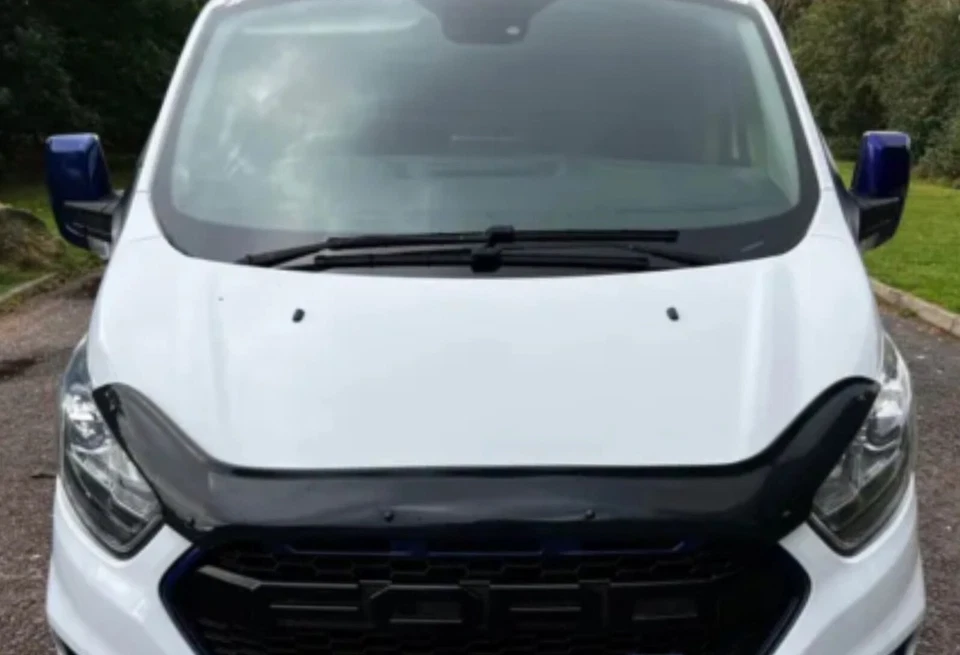BONNET WIND STONE DEFLECTOR PROTECTOR GUARD FITS FORD TRANSIT CUSTOM 2018 - 2022 - Image 4 of 4