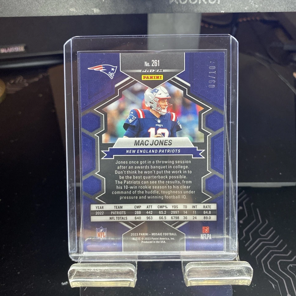 2023 Mac Jones 9/10 pink prizm  - Image 2 of 2