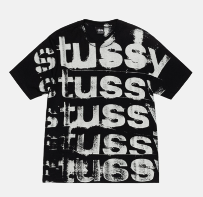 Stussy】Logo T-Shirt STAMP TEE BLACK (Size in M) Ship From Japan