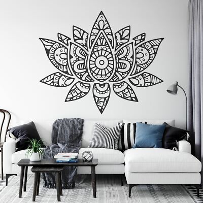 Mandala Lotus Flower Wall Sticker