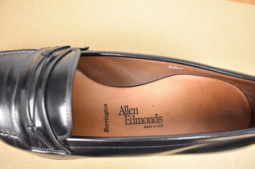 Allen Edmonds Barrington Black Moc Toe Penny Loafer Size: 11B - Picture 10 of 12